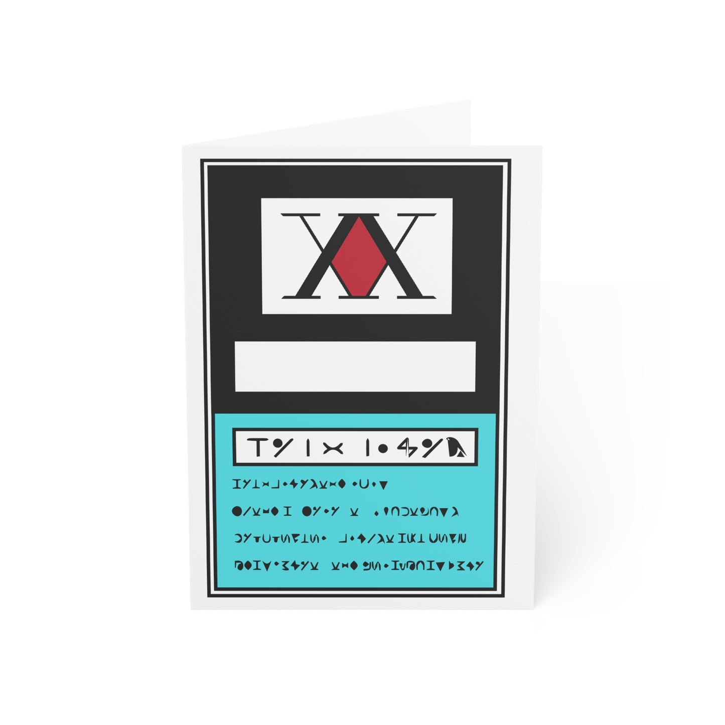Hunter X Hunter License Design – Anime Birthday Card – Custom Manga Greeting Card for Collectors