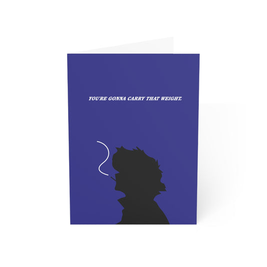Cowboy Bebop Birthday Card – Spike Spiegel Anime Greeting Card – “You’re Gonna Carry That Weight” Manga Gift
