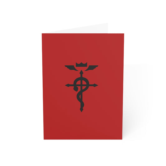 Fullmetal Alchemist Birthday Card – Flamel Symbol Anime Greeting Card – Custom Manga Gift