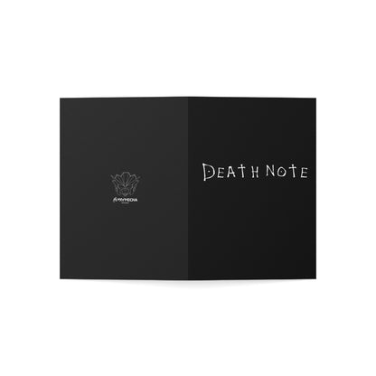 Death Note Birthday Card – Anime-Inspired Dark Manga Book Greeting Card – Gift for Anime & Manga Fans