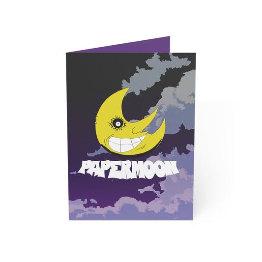 Moon Greeting Card – Insanity Quote Anime Manga Birthday Card – Spooky Otaku Gift – Soul Eater Inspired