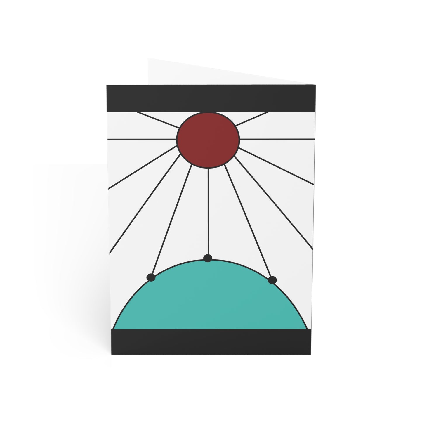 Demon Slayer Greeting Card – Tanjiro Hanafuda Earrings Anime Birthday Card – Manga Gift for Fans & Otaku Stationery