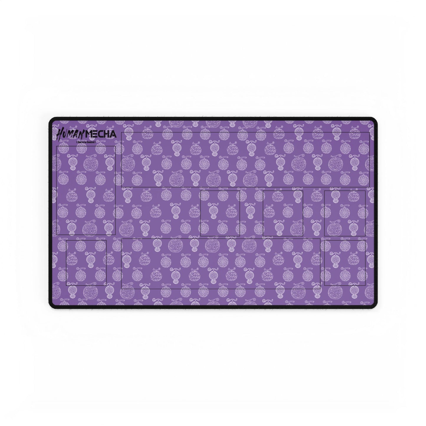 Gum Gum Purple Anime TCG Playmat / Desk Mat – One Piece Inspired Devil Fruit Mouse Pad – 23.6 x 13.8 Smooth Surface, Non-Slip