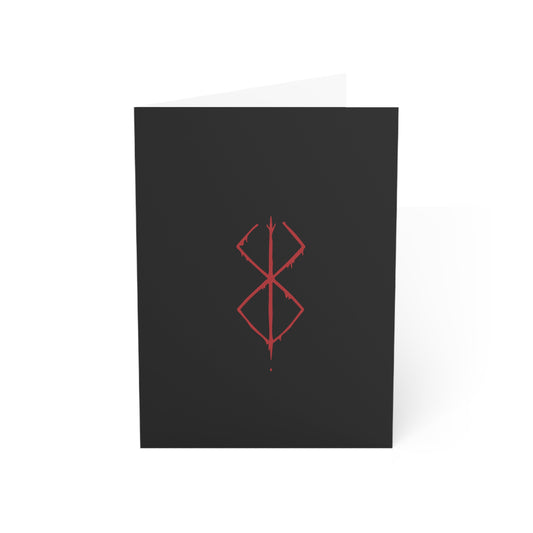 Berserk Greeting Card – Guts Mark of Sacrifice Anime Birthday Card – Dark Manga Gift for Fans & Collectors