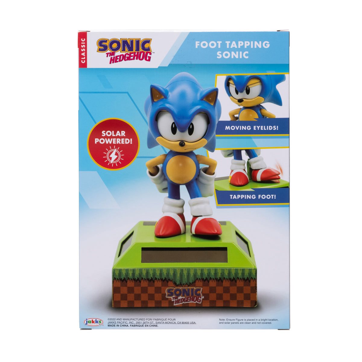 Sonic The Hedgehog Solar-Powered Sonic Toe Tapping Statue