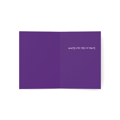 Moon Greeting Card – Insanity Quote Anime Manga Birthday Card – Spooky Otaku Gift – Soul Eater Inspired