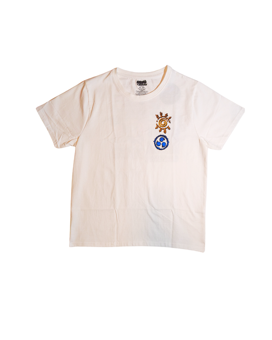 Naruto x Sasuke White Graphic T-Shirt | Official Anime Streetwear Tee