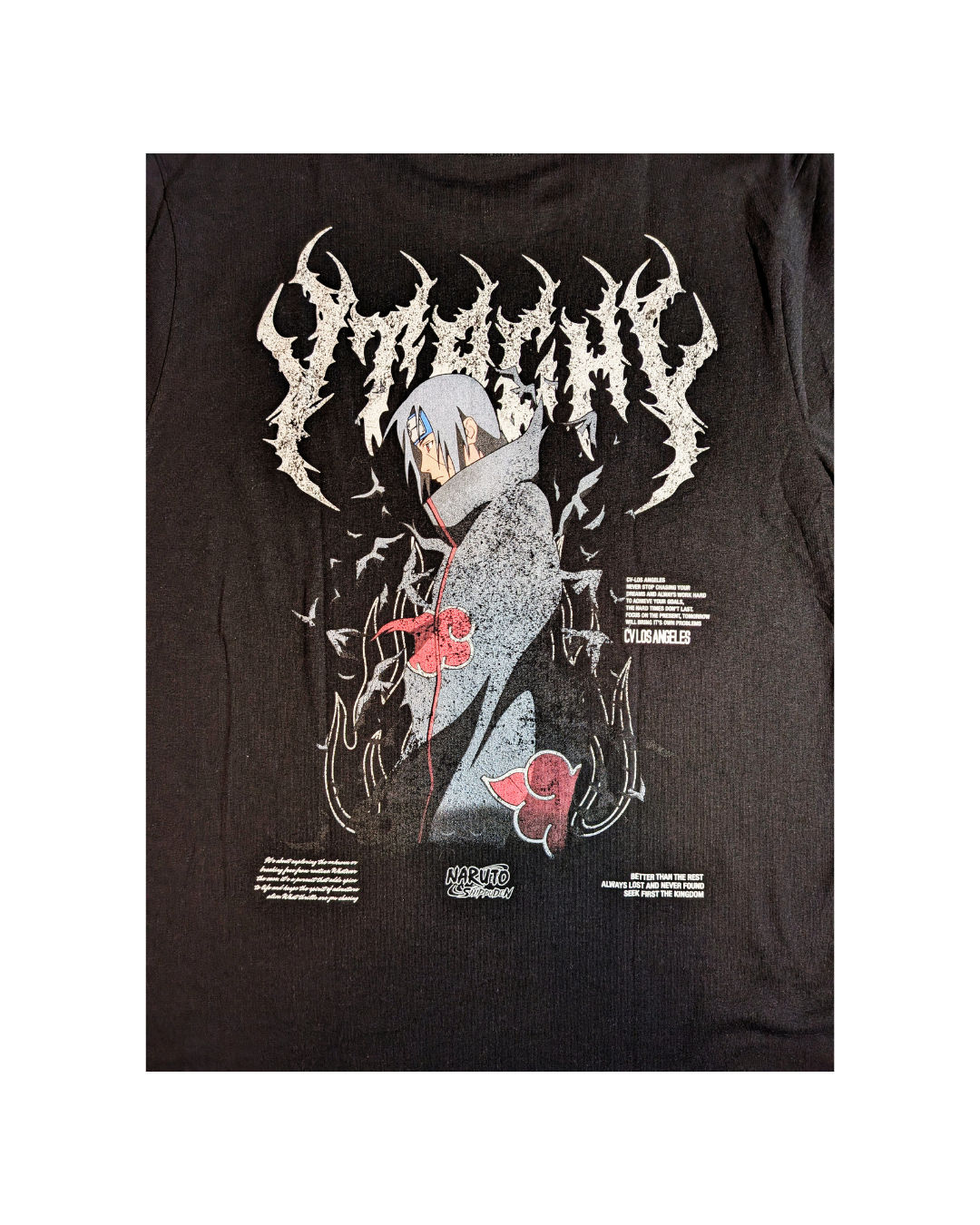 Naruto Shippuden – Itachi Uchiha Collab T-Shirt | CVLA Anime Graphic Tee