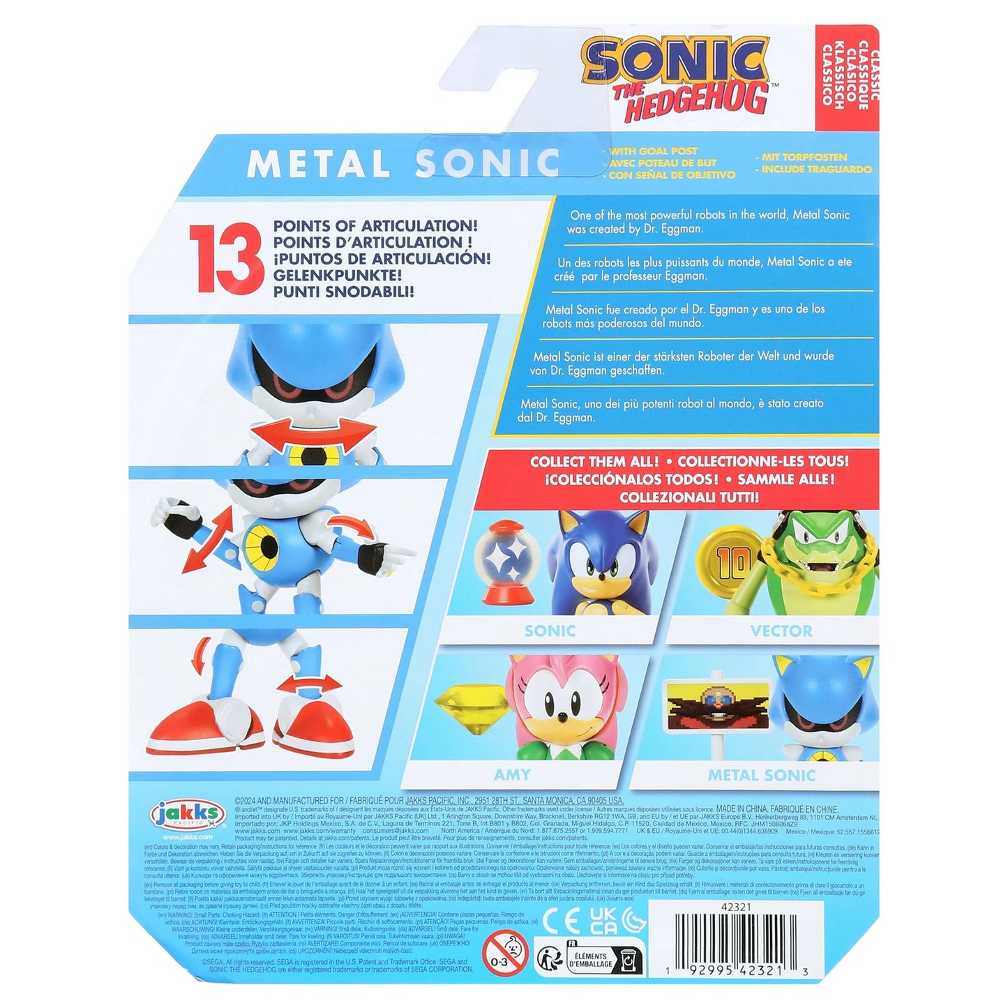 Jakks Pacific - Sonic the Hedgehog - Classic Metal Sonic Action Figure